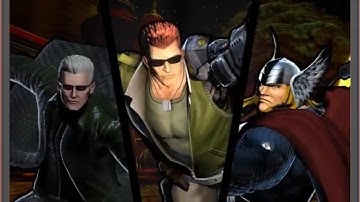 Ultimate Marvel vs Capcom 3: Spencer, Wesker, and Thor arcade playthrough