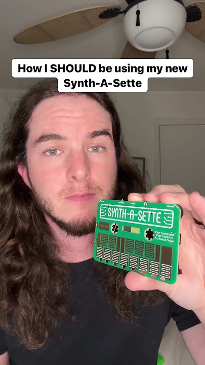 Synth-a-Sette Analog Synthesizer #synth #musician #analogsynth #cassette #weezer #buddyholly #music