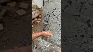 Construction new it's Problem Column Honeycomb, pouring concrete  column #usa #shots #usanews #short