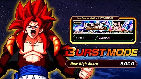 HOW TO GET 6000 BURST MODE SCORE USING TIME LIMIT: ULTIMATE GOHAN EVENT: DBZ DOKKAN BATTLE