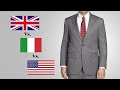 British vs. Italian vs. American  - Suit Fashions & Silhouettes