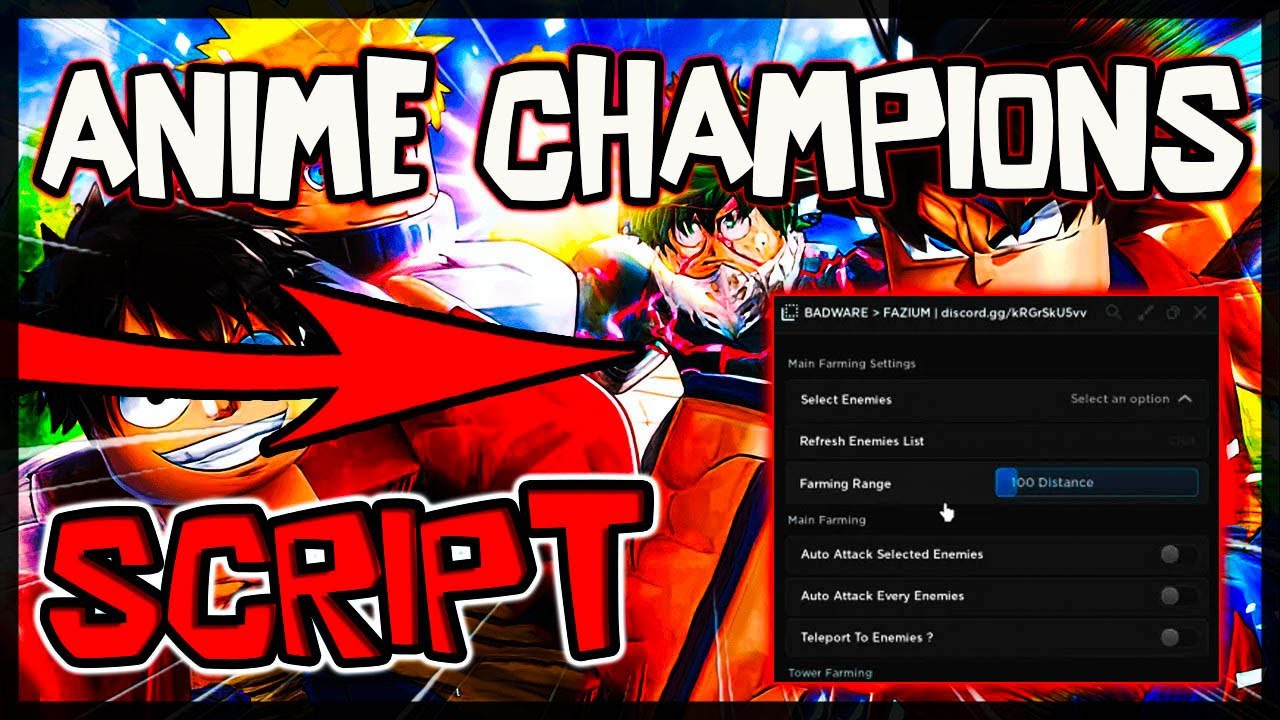 BEST Updated Anime Champions Script [2025] Very OP Features ✔️