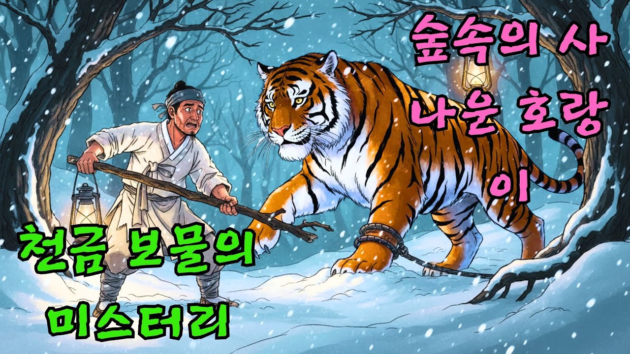 목숨 걸고 호랑이를 구한 가난한 농부의 효심, 기적의 황금박 선물! - YouTube