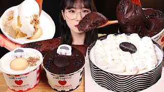 아이스크림 케이크 & 코코로카라 브레드푸딩 먹방! 디저트 리얼사운드 ICE CREAM CAKE & PUDDING MUKBANG ASMR
