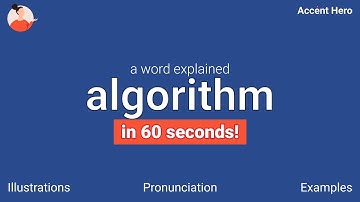 ALGORITHM - Meaning and Pronunciation