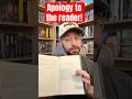 This book apologizes for the cliffhanger #booktube #bookish #bookrecommendations #bookreview