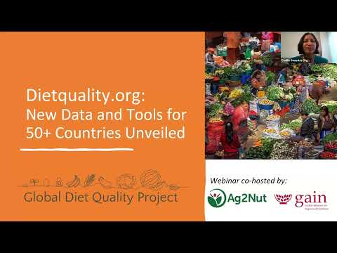 Dietquality.org New Data and Tools for 50+ Countries Unveiled