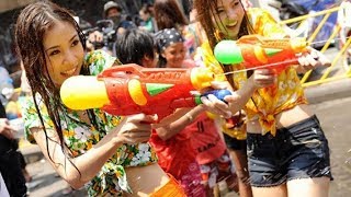 عيد الماء | بانكوك | تايلاند |  \ SONGKRAN Water festival in Bangkok Thailand!! Part 6