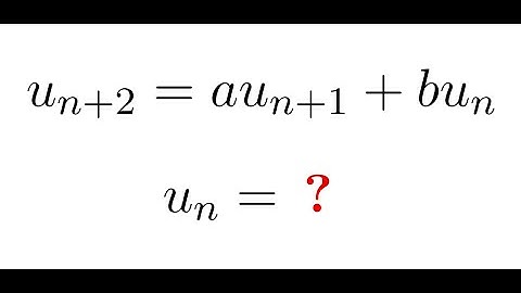 Suites 9 - Suites récurrentes linéaires d