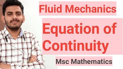 Equation of continuity by eulerian method