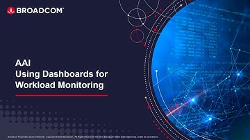 AAI - Using Dashboards for Workload Monitoring