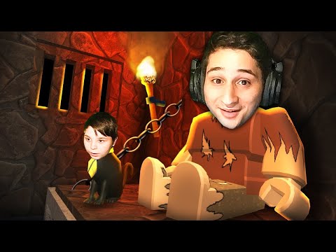 დრაკონმა შეგვჭამა Escape The Dungeon Obby Roblox