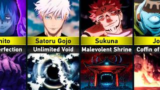 All Domain Expansions in Jujutsu Kaisen