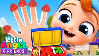 Five Senses Finger Lunch Song with Baby John | Little Angel And Friends Kid Songs