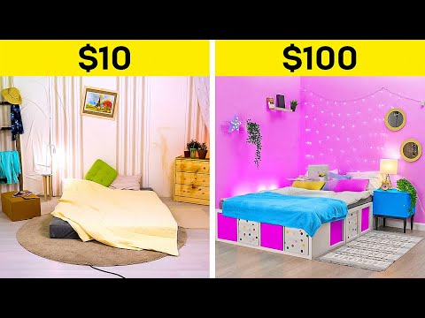 LOW-BUDGET EXTREME ROOM MAKEOVER || COOL DIYS FOR YOUR BEDROOM ...