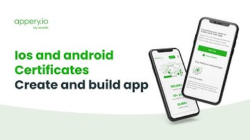 Adding iOS and Android Certificates in Appery.io Apps