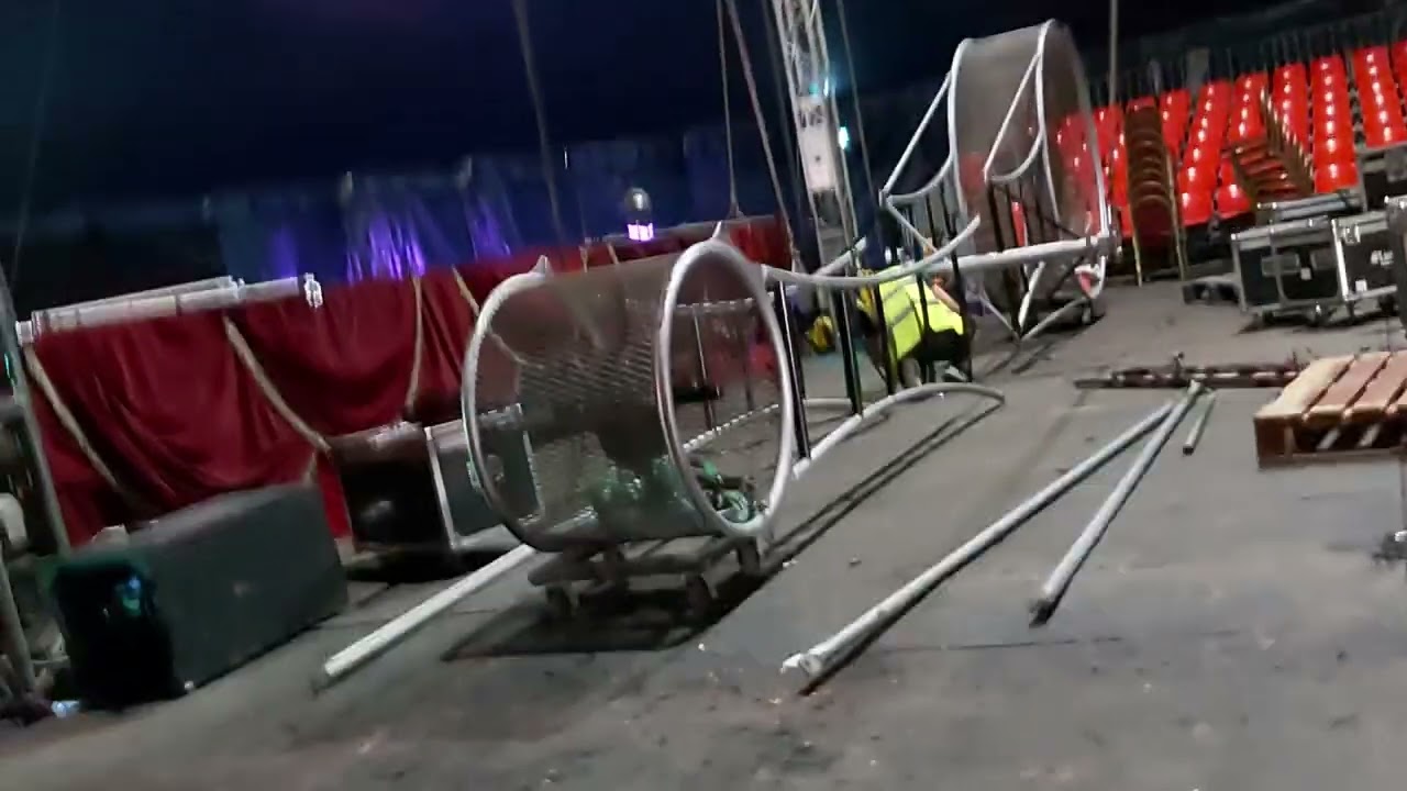 inside the Big Top at circus Funtasia at Bodmin fair park on the 10th of October. 2023.
