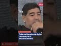 DIEGO ETERNO: el día que D10S le dio la capitanía y la 10 a Roberto Navarro