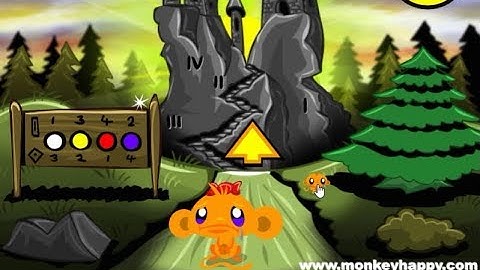 Monkey Go Happy Stage 122 walkthrough