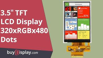 Serial SPI 3.5" TFT LCD Display in 320x480 Pixel Optional Capacitive or Resistive Touch Screen