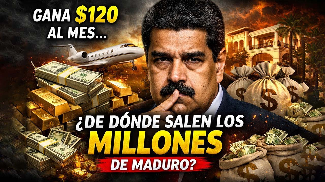 Gana 120 dólares al mes… ¿entonces de dónde salen los MILLONES de Nicolás Maduro?