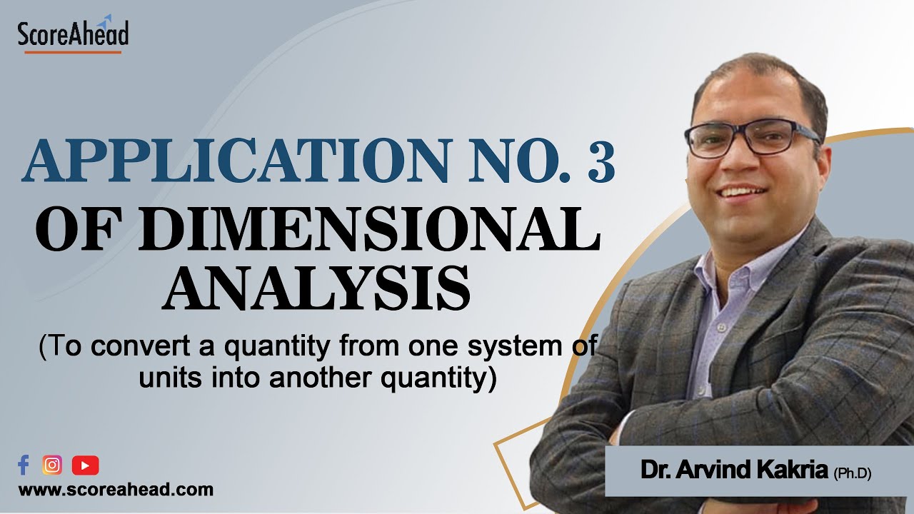 15 Application No 3 dimensional analysis - YouTube