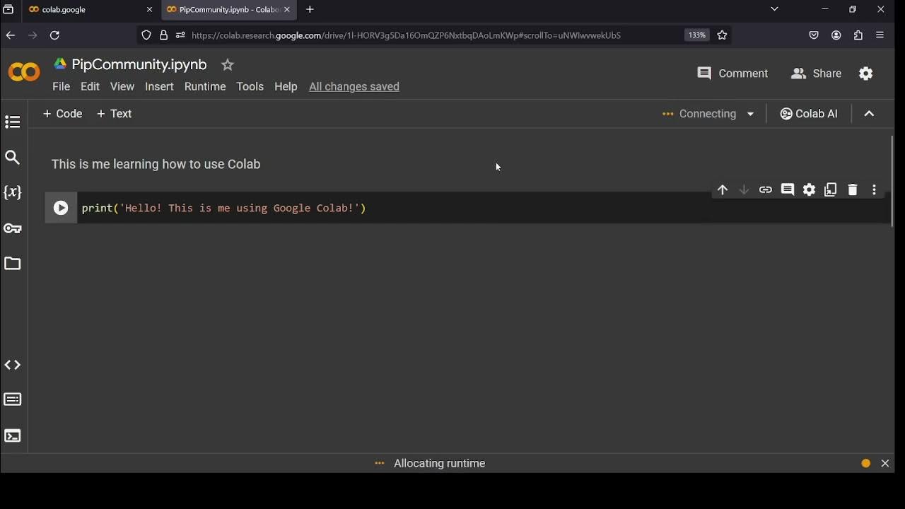 Learn how to use Google Colab for Python Coding - YouTube