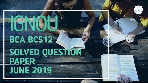 BCS-012 | Basic Mathematics | June 2019 | BCA IGNOU | SolutionSet | SelfStudies #bcs012 #bcs12