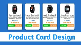 How to create product card design in CSS   || HTML & CSS ||   Coding Window