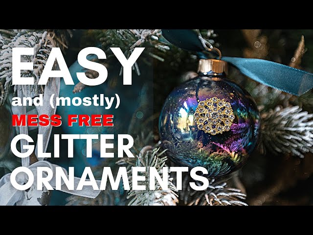 How to Make DIY Glitter Ornaments - Live Well Play Together