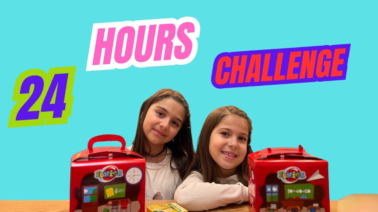 24 HOURS CHALLENGE ΑΝΔΡΙΑΝΑ ΜΑΖΙ ΜΕ ΤΗΝ ΕΥΑΓΓΕΛΙΑ #challenge Andriana Games #andriana