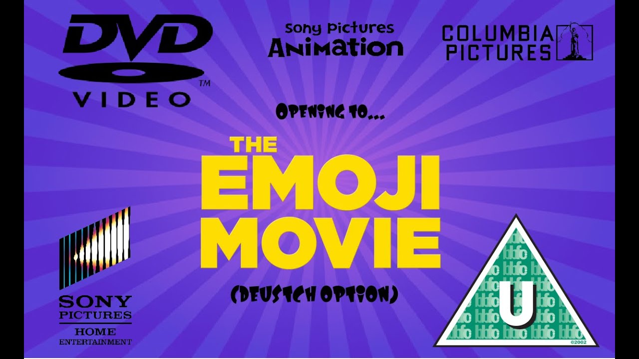 Opening to The Emoji Movie 2017 UK DVD (Deutsch Option) - YouTube