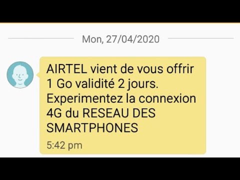 1000Mo gratuits au Gabon - Abonnés Airtel