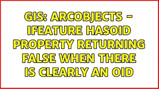 GIS: ArcObjects - IFeature HasOID property returning false when there is clearly an OID