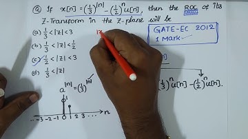 Signals & Systems: Z-Transform GATE ECE 2012 in detail