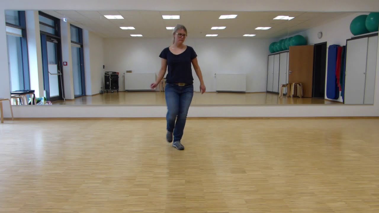 Line-Dance Kurs: The Blarney Roses, 2. Teil, Tanz zur Schritterklärung
