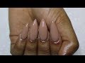 HOW TO: Turn REGULAR Nail Polish into GEL Polish | Nude Stiletto Nails