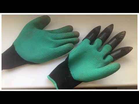 Садовые перчатки Garden Genie Gloves обзор - Перчатки с когтями для огорода и сада купить