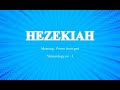 The importance of mothers a brief example hezekiah