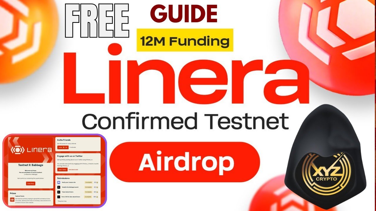 Linera Testnet Confirmed Airdrop | Free Airdrop | Crypto Airdrop | linera airdrop | XYZ Crypto