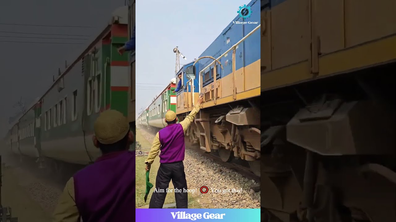 Train Token SNATCH This Railroad Hand Off Is WILD Trains Railfans Skills Oldschoolcool Wow