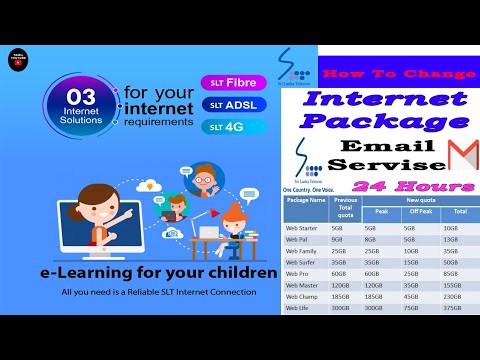 how to change internet package in SLT Tamil | Srilanka telecome broadband online Email Service