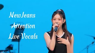 [CLEAN MR Removed] NEW JEANS - ATTENTION (Band Live Concert) MR제거 20220812 (Live Vocals)