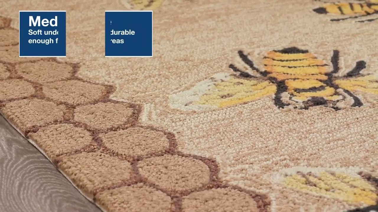 Bee Cushioned Kitchen Mat