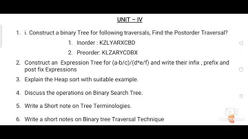 jntuk r19 datastructures chapter-4 important questions