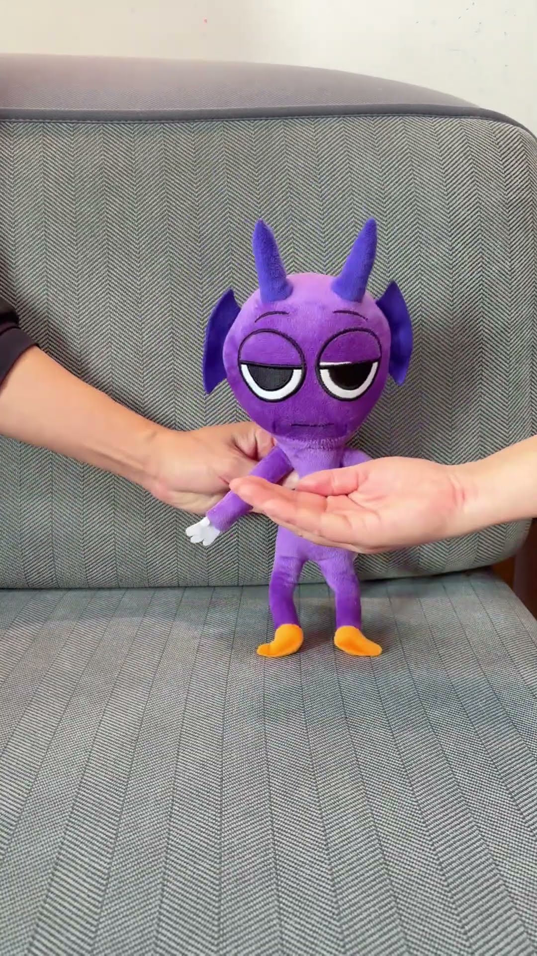 Durple eating banana