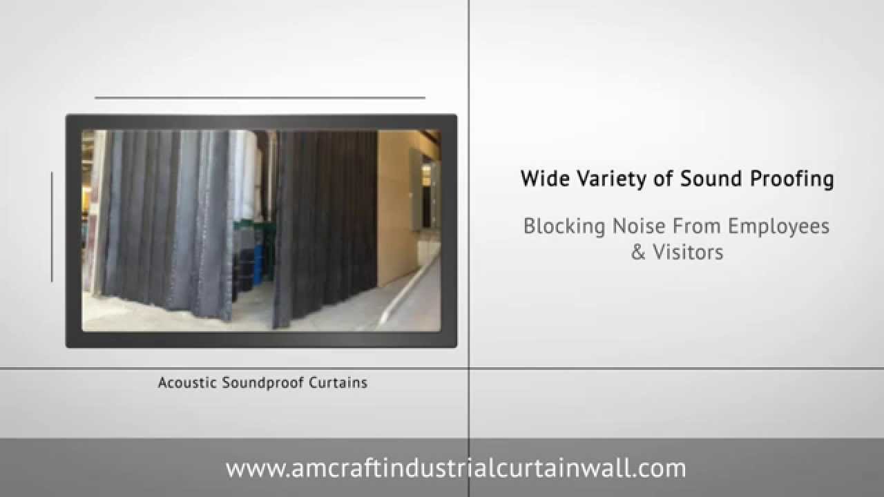 Acoustic Soundproof Curtains for Industrial Noise Control YouTube