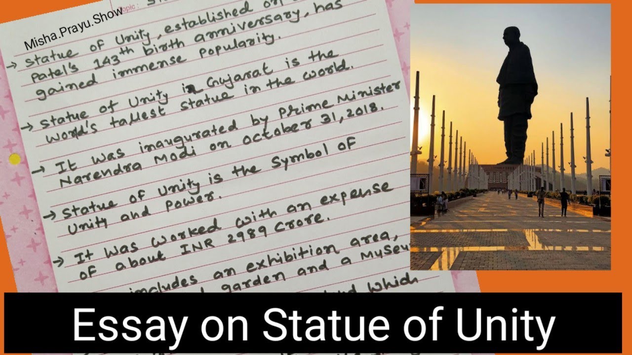 essay on statue of unity