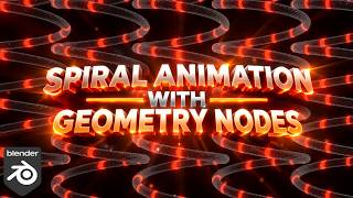 Geometry Nodes Magic: Infinite Spiral Animations