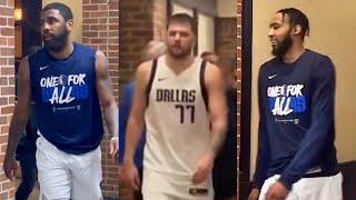 Luka Dončić, Kyrie Irving Immediately After Mavs Win Game 2 Against Thunder